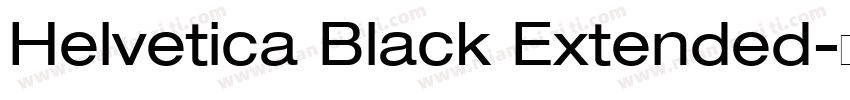 Helvetica Black Extended字体转换